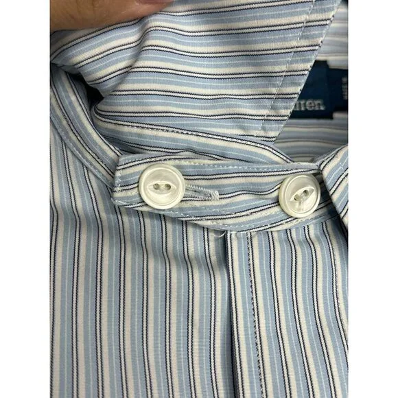 POLO by Ralph Lauren LS Button-Up Shirt Men's Large Striped Classic - Picture 4 of 11